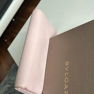 Bvlgari Pink Leather Wallet